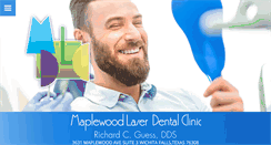 Desktop Screenshot of maplewoodlaserdentistry.com